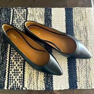 Clarks Artisan Corabeth Abby Slip On Flats Shoes Black Size 11